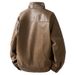Men's Retro Harrington Jacket – Vintage PU Leather Bomber With Stand Collar (M-3XL, Relaxed Fit, Lightweight, Olive/Black/Tan)_viptrois.com