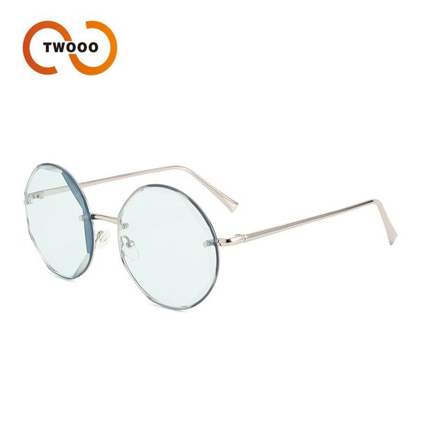 Two Circles Gradient Color Sunglasses For Women - UV Protection Fashion Sunglasses (Model T1206)_viptrois.com