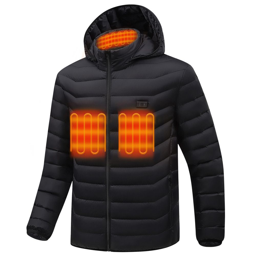 Men's Clothing men's heating jacket heating cotton coat double control switch charging USBYKK jacket_viptrois.com