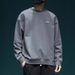 Pure Autumn 380g Heavyweight Crew Neck Sweatshirt For Men, Loose Fit, Plus Size, Long Sleeve, American Style, Trendy Brand,_viptrois.com