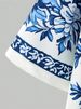 "Men's Short Sleeve Floral Print Shirt & Shorts Set - Lightweight Polyester Summer Casual Outfit - S-XXL"_viptrois.com