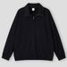 Men's Half-Zip Fleece Sweatshirt – Vintage-Inspired Relaxed Fit With Stand Collar & Drop Shoulder (S-XXL, 3 Neutral Tones)_viptrois.com