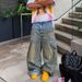 Men's Clothing High Street Fashion Brand Heavy Washed Distressed Deconstructed Patchwork Wide Leg Jeans Men's Street Hip Hop Loose Straight Pants_viptrois.com