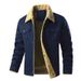 Men's Utility Workwear Jacket – Heavyweight Washed Cotton With Fleece Lining | Multi-Pocket Tactical Design_viptrois.com