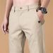 Men's Summer Thin Slim Fit Straight Casual Business Trousers Ice Silk Loose Quick-Dry Sports Long Pants_viptrois.com