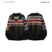 Pure Vintage Jacquard Velvet Feel Polo Knit Men's Lazy Style Turn-down Collar Nordic Fair Isle Sweater Jacket_viptrois.com