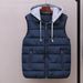 Men's Colorblock Quilted Vest - Winter Warm Sleeveless Jacket With Printed Design, Lightweight Polyester, Slim Fit, Multiple Colors Sizes (L-5XL)_viptrois.com