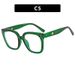 Square Hollow-Out Blue Light Blocking Glasses Rivet Frame For Women/Men Fashion Photoshoot Eyewear_viptrois.com
