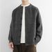 2025 Knitted Cardigan Jacket For Men Cleanfit Sweater Men's Autumn Winter Versatile Lazy Round Neck Knitwear_viptrois.com