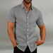 2024 New Men's Cotton And Casual Loose Short Sleeved Shirt_viptrois.com