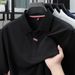 Men's Clothing Men's Short Sleeved Polo Shirt Summer New Fashion Casual Solid Color Lapel Half Sleeved T Shirt_viptrois.com