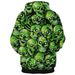 Pure Halloween Christmas Trick-or-Treat Green Men's 3D Digital Print Casual Skull Pullover Sweatshirt_viptrois.com