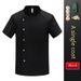 Men's Clothing Short Sleeved Chef Clothes Breathable Summer Hotel Restaurant Kitchen Canteen Work Clothes_viptrois.com