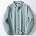 High Quality 2025 Fashion Cardigan Kniting Outerwear Men's Lapel Pure Color Hollow Single-Breasted Long Sleeve Loose Sweater_viptrois.com