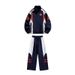 Men's Clothing Embroidered Patchwork Retro Color Block Hooded Jacket Set - Casual Streetwear With Vintage Style (Black, Navy Blue, L/XL/XXL/XXXL/M)_viptrois.com