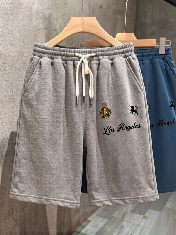 Men's 2026 New Summer Outerwear Shorts American Casual Light Luxury Simple Daily Wear Shorts European And American Trendy Brand Shorts Men_viptrois.com