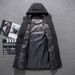 "Men's Long Down Jacket – 600FP White Duck Feather, Windproof & Lightweight (Hooded, Multi-Pocket, Slim Fit For Business Casual)"_viptrois.com