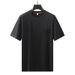 Wholesale Distribution Of High-quality Men's T-shirt Pocket Decoration Round Neck Shoulder Sleeve Short-sleeved T-shirt Men's Solid Color Bottoming_viptrois.com