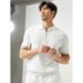 Men's Dry Breathable Business White Polo Shirt Summer Ice Silk Casual Collared Tee_viptrois.com