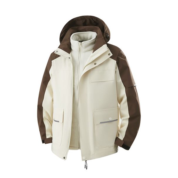 Pulse Pulse Cross-Border European American Live Streaming Three-in-One Mountain Style Windproof Waterproof Jacket For Men And Women,_viptrois.com