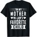 100% Algodón Soy El Hijo Favorito De Mi Suegra Camiseta Divertida Padres Hombres Camisetas Gráficas Para Mujeres_viptrois.com