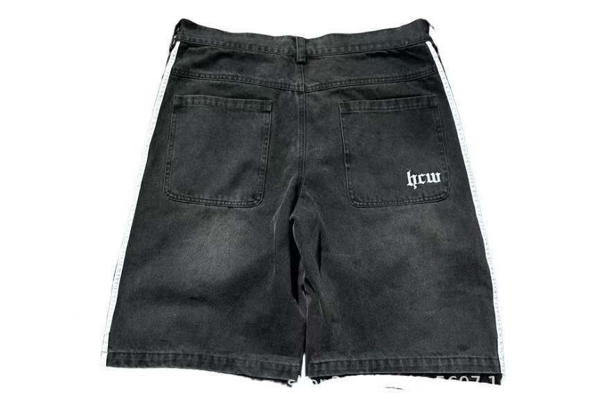 Retro Streetwear Striped Jeans - Vintage Inspired Wide Leg Denim Pants With Distressed Wash Authentic Vintage Wash_viptrois.com