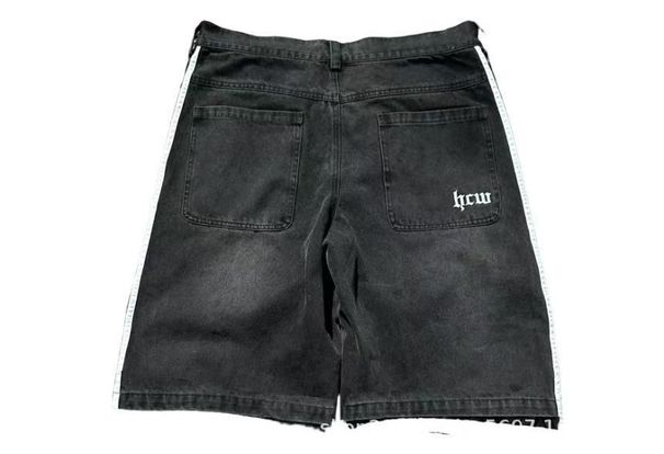 Retro Streetwear Striped Jeans - Vintage Inspired Wide Leg Denim Pants With Distressed Wash Authentic Vintage Wash_viptrois.com