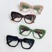 Women's Glasses Cat's Eye Color Matching Plain Glasses New Ins Internet Celebrity Same Glasses Frame Anti Blue Light Glasses Frame_viptrois.com