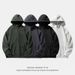 Monochrome Man- 430G Fleece Men Spring New Half-Zip American Retro Thick Hoodie Trendy Brand Jacket_viptrois.com