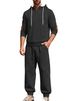 Men's Hoodie & Joggers Set – Oversized Pullover With Drawstring Hood (Long Sleeve Loungewear For Fall/Winter)_viptrois.com