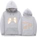 Fashion Printed Couple Astronaut Hooded Loose Unisex Casual Sports Ribbed Hem Sweatshirt_viptrois.com