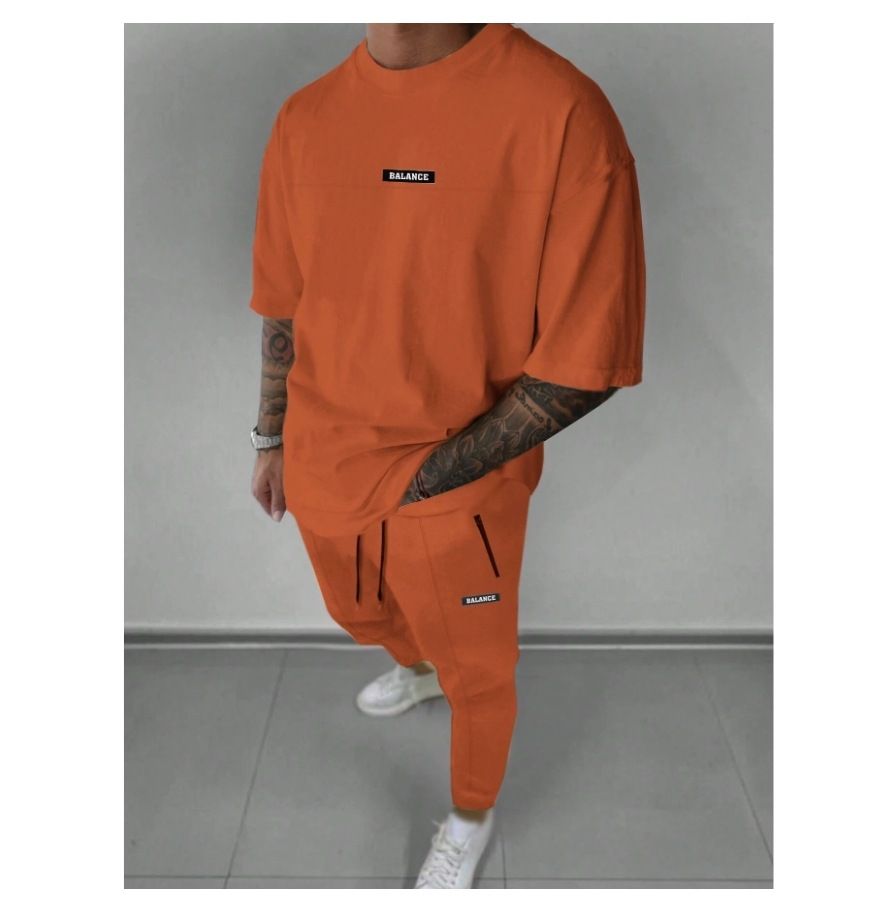 Men's Clothing Color Matching Designer Style Popular Trendy Cool Personality Style Fashion Two Piece Suit_viptrois.com