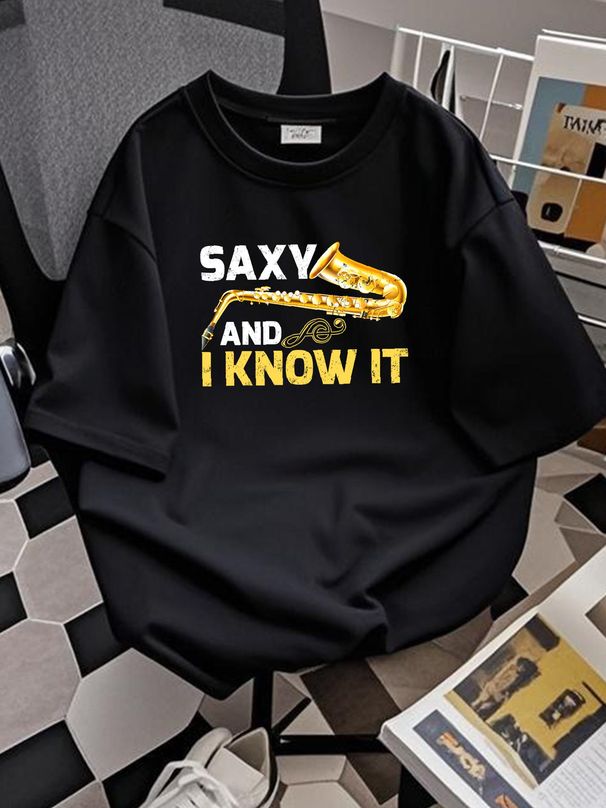Saxophone Saxy And I Know It Sax Player Baseball Cap Snapback Caps Knitted Hat Streetwear Graphic Stretched Unisex Summer Breathable_viptrois.com