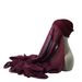 Pile Hat With Chiffon Scarf – All-in-One Women's Headwear (Fashionable Solid Color Sunshade, Ethnic Lazy Headscarf & Hat Combo)_viptrois.com