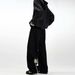 Classic Straight-Leg Black Jeans With Embroidered Detailing – Comfortable Cotton Denim Pants For Everyday Wear_viptrois.com