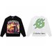 Trendy Brand Big G Coconut Tree Print Heavy Cotton Unisex High Street Crew Neck Sweatshirt_viptrois.com