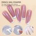 Nail Stamper Clear Silicone Head For France nail maincure with Cap Nail Art Stamping PlateTransparent Nail Stamper Templates_viptrois.com