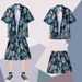 Men's Clothing Print Shirt Beach Big Pants Sunscreen Thin Suit Ice Silk Short Sleeved Shirt_viptrois.com