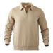 Men's Spring/Autumn 2025 New Men's Long-sleeved Top, Half-zipper Jacquard Lapel Loose Hoodie_viptrois.com
