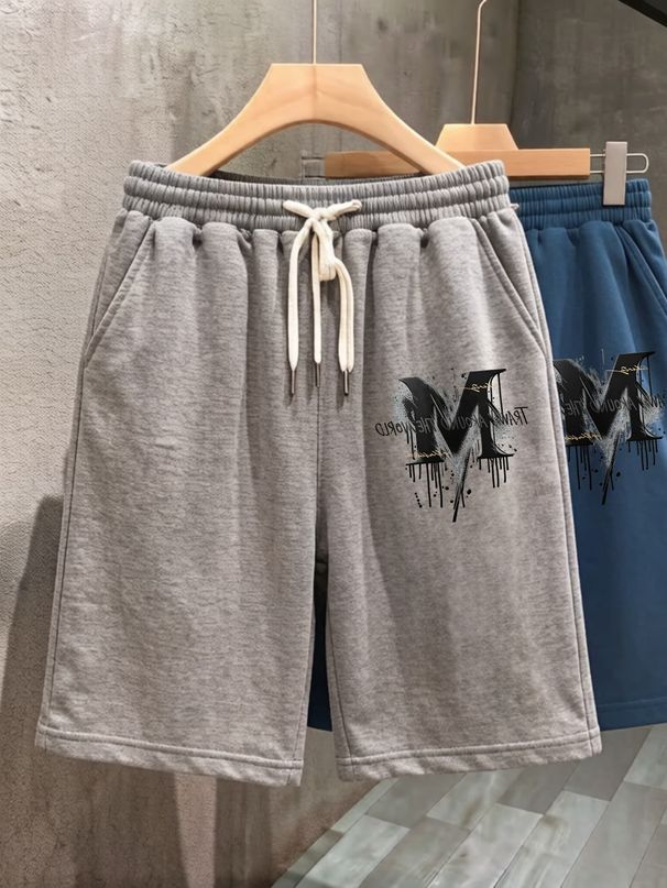 Men's 2026 New Summer Outerwear Shorts American Casual Light Luxury Simple Shorts European And American Trendy Brand Shorts Men_viptrois.com
