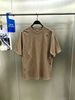 100% Cotton Washed Vintage Men's 3-Pack T-shirts Stylized NF Monogram Print Crew Neck Short Sleeve Casual Tops In Gray Brown Light Gray_viptrois.com