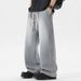 Men's Clothing High Street Distressed Wide Leg Jeans | Vintage Washed Loose Straight Casual Streetwear Trousers (Multiple Colors & Sizes)_viptrois.com