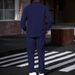 Men's Casual Jacket & Pants Set – Button-Up Stand Collar With Utility Pockets (Relaxed Fit For Everyday Wear)_viptrois.com