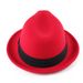 autumn and winter new style small hat with brim, black classic British style jazz hat, ladies woolen hat, felt hat_viptrois.com