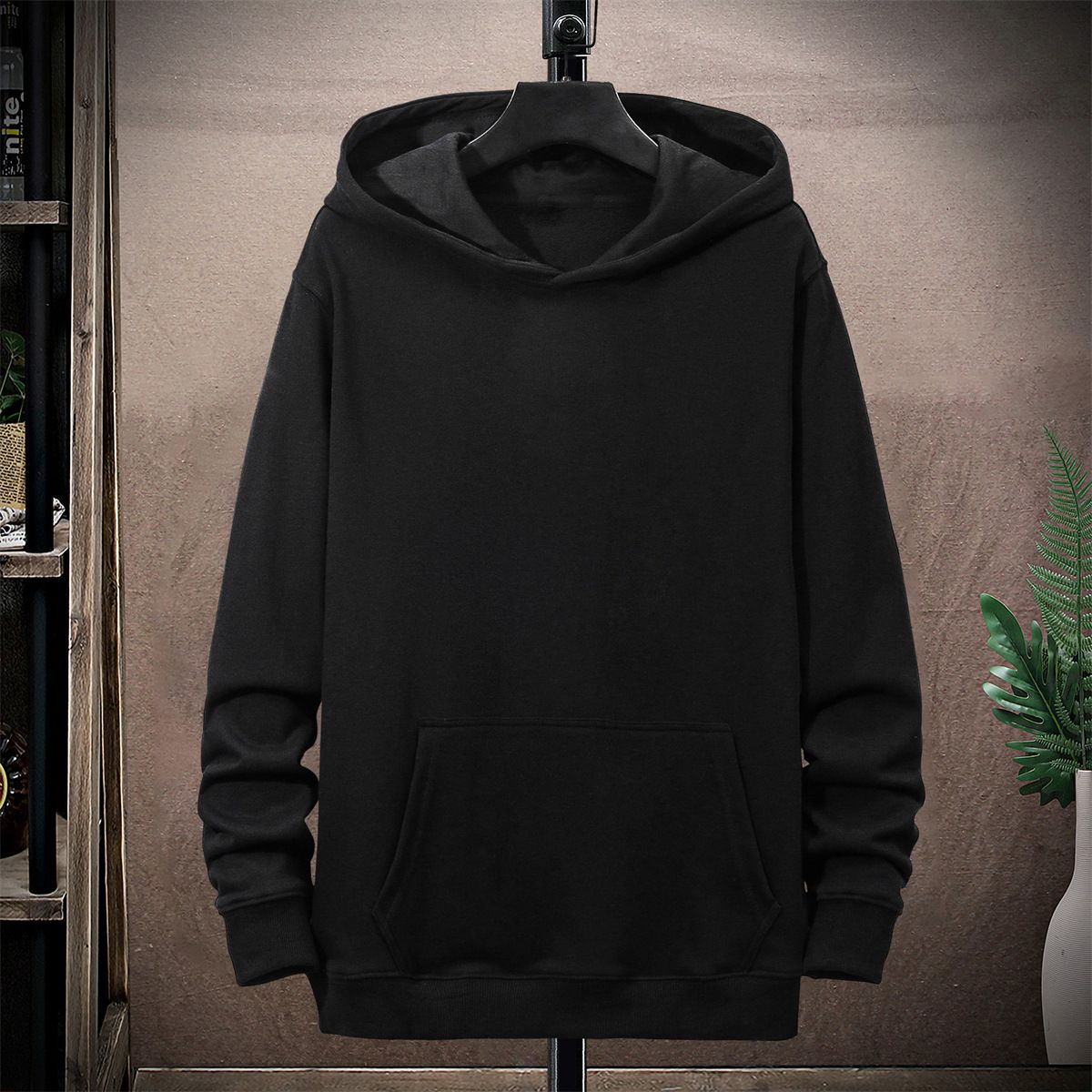 330g Heavyweight Hoodie – Unisex Oversized Pullover With Aesthetic (10 Colors, M-3XL)_viptrois.com