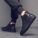 European Warm Series 2025 New Men's Short Genuine Leather Martin With Fleece Lining Warm Slip-On Fashion Boots For Autumn And Winter_viptrois.com