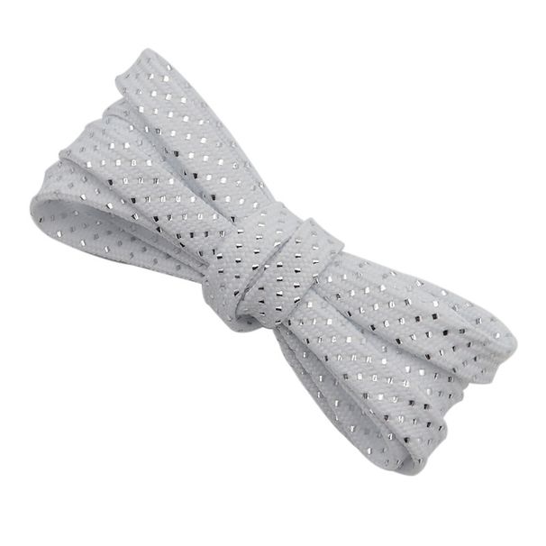 Black And White Shoelaces Flat Three Point Twill Metal Wire Shoe Accessories Suitable For Board Shoes Canvas Shoes Casual Shoes_viptrois.com