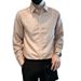 Men's Clothing Youth Popular Spring Literary Striped Men's Trend Ins New Harajuku Temperament Trend Lazy Shirt Long Sleeve Versatile_viptrois.com