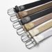 Hole-free Punch-free Men's and Women's Woven Belt Elastic Elastic Canvas Belt Women's Korean-style All-match Student Trendy Belt_viptrois.com