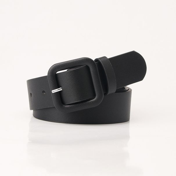 New Simple And High-end Belt Women's Square Buckle Candy Color Versatile Decorative Belt Fashionable And Elegant Belt Women_viptrois.com